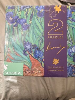 Marshalls Seesaw Vincent Van Gogh Iris Puzzle Set - Purple, Green, Blue